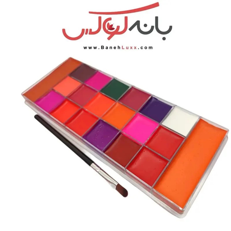پالت رژلب 20 رنگ گریمی رومانتیک فلور با پیگمنت بالا و مقاوم در برابر آب و حرارت