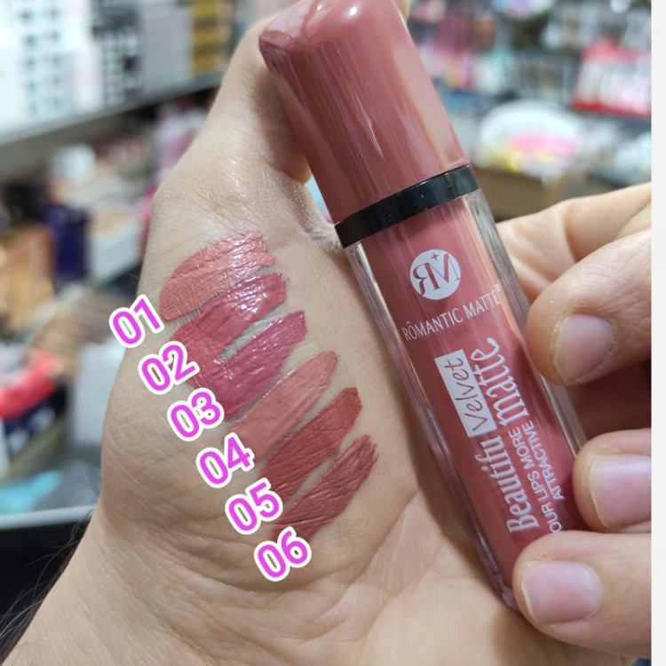 رژلب مایع رمانتیک مات ولوت 24 ساعته (پک6عددی)