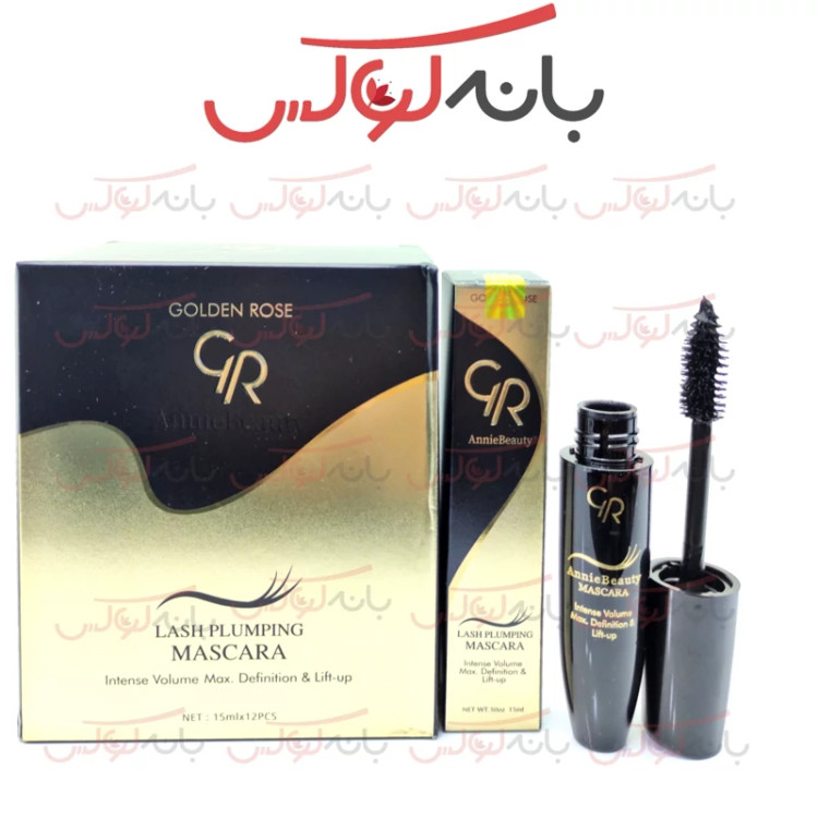 ریمل گلدن رز -ضد آب و 24 ساعته با فرچه مویی- حجم دهنده و بلند کننده حاوی خرده مژه با مواد معدنی و مینیرال