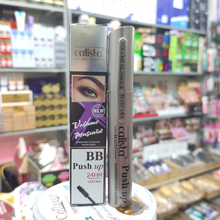ریمل کالیستا مدل BB- ضدآب و حجم دهنده و بلند کننده مژه-مواد گیاهی ضد حساسیت بدون سیاه کردن دور چشم-فرچه ژله ای اصلی