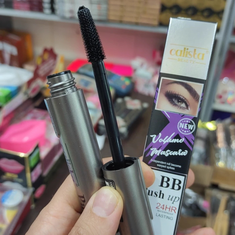 ریمل کالیستا مدل BB- ضدآب و حجم دهنده و بلند کننده مژه-مواد گیاهی ضد حساسیت بدون سیاه کردن دور چشم-فرچه ژله ای اصلی