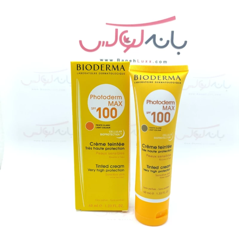 ضد آفتاب کرم پودری بیودرما SPF 100 فاقد چربی با رنگ طبیعی پوست با بافتی بسیار سبک و کیفیت اورجینال ساخت فرانسه