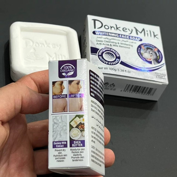 صابون شیر اصلی سفید کننده و روشن کننده صورت 100 گرم