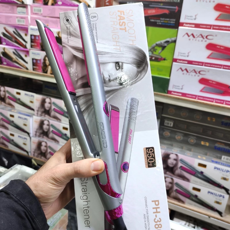 اتو مو کراتین فیلیپس مدل PH-3867 لبه باریک 950 درجه فارنهایت