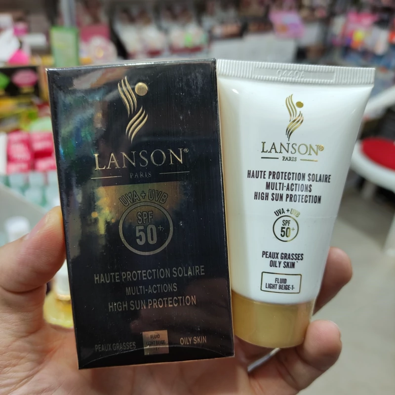 ضد آفتاب کرم پودری لانسون SPF 50 فرانسه اصل