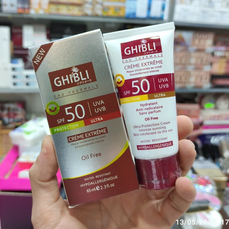 ضد آفتاب کرم پودری جبلی فاقد چربی SPF 50