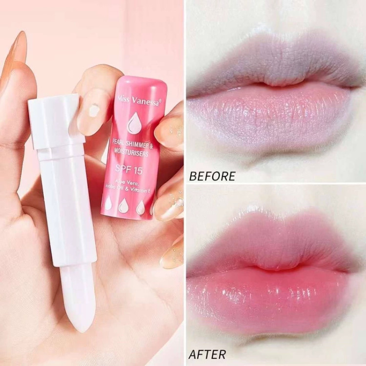 بالم لب جامد میسس وانیسا SPF 15 با دو عصاره الوئه ورا و گیلاس مواد گیاهی و مرکباتی بدون پارابن و سیلیکون