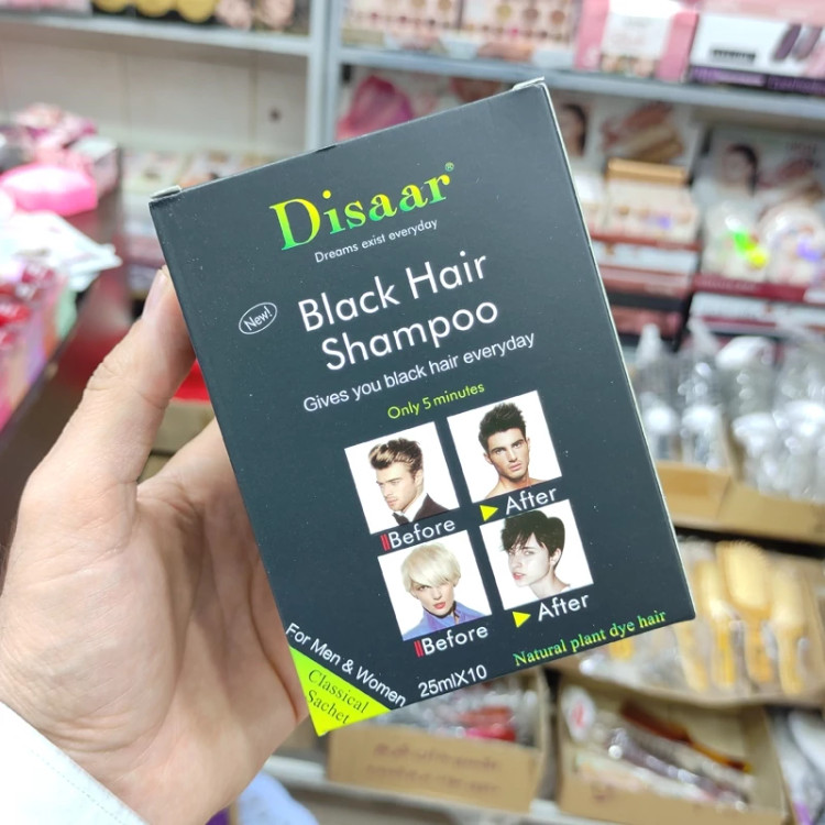 شامپو رنگ دیسار با مواد گیاهی