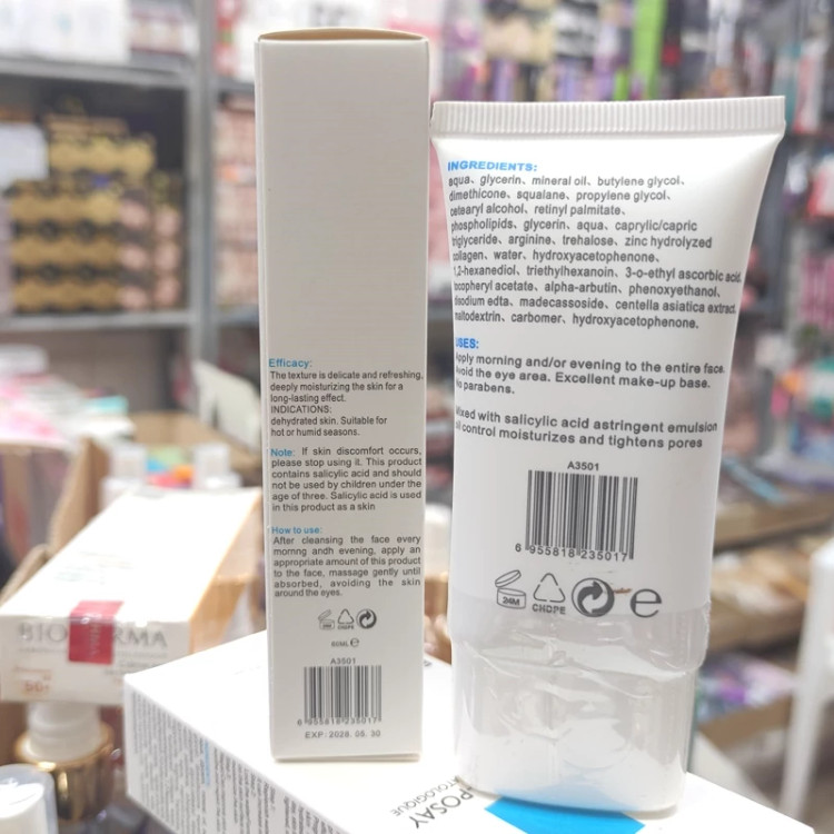 کرم آبرسان لاروش پوزای مدل EFFACLAR MAT حاوی آب کلاژنه و گلیسیرین و آکوا و روغن های معدنی و زینک هیدرولیز شده