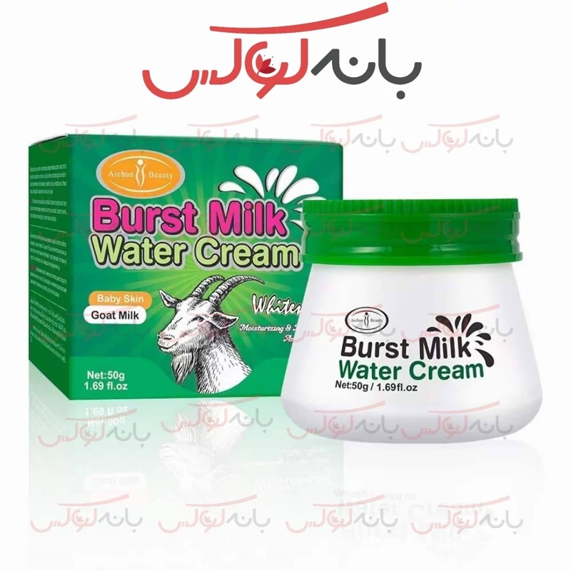 کرم شیر بز ایچون بیوتی- مرطوب کننده و جوانساز و ضد پیری-مناسب نوزادان و پوست های حساس- فاقد گلوتین-ضدلک و ضد چروک و شفاف