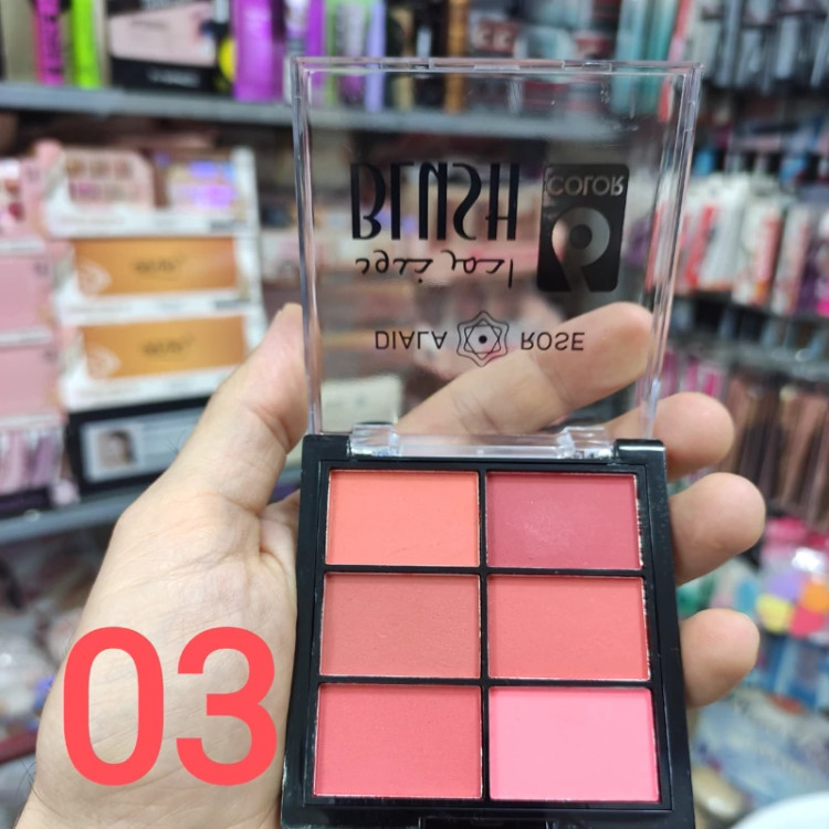 رژگونه 6 رنگ دیلا رز DILA ROSE