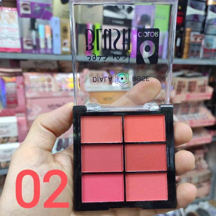 رژگونه 6 رنگ دیلا رز DILA ROSE