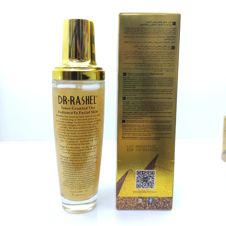 تونر کلاژن طلا 24K دکتر راشل ۱۲۰ میل