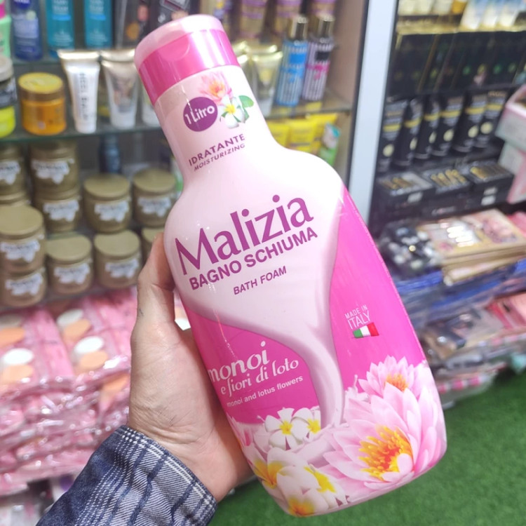 شامپو بدن مالیزیا Malizia حاوی عصاره گل نیلوفر آبی و مونوی