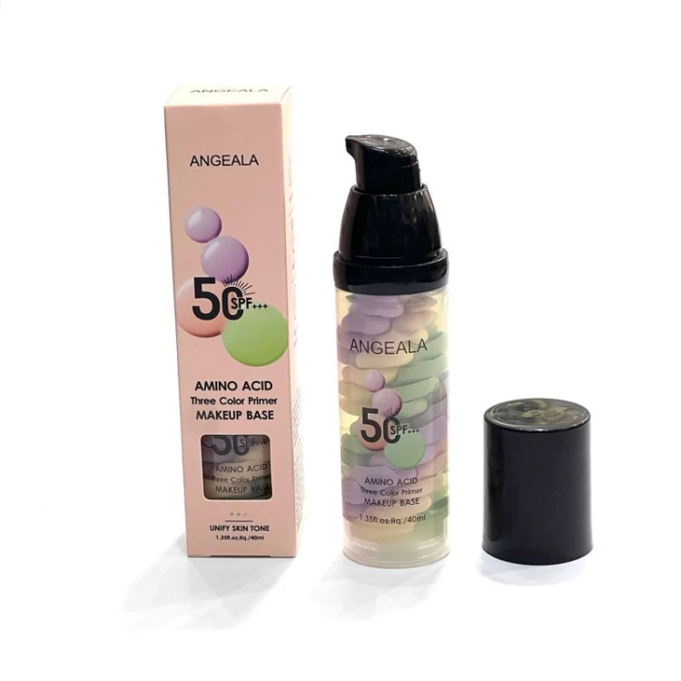پرایمر رنگی SPF 50 آنجلا حاوی آمینو اسید