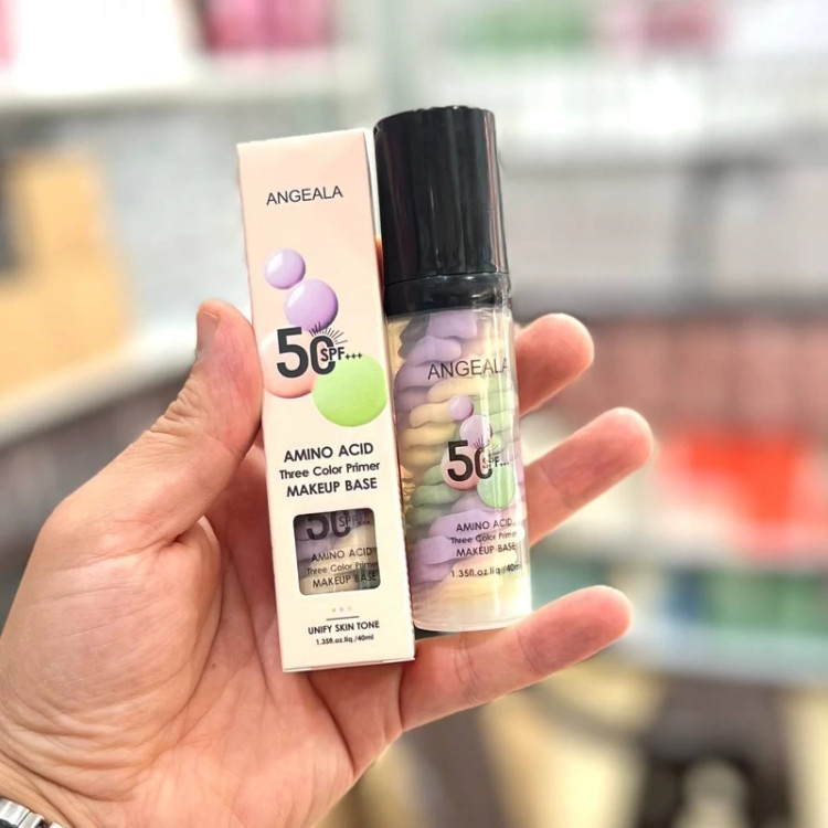 پرایمر رنگی SPF 50 آنجلا حاوی آمینو اسید