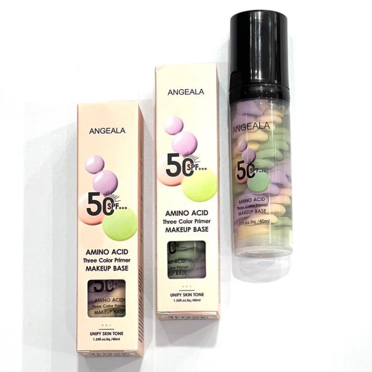 پرایمر رنگی SPF 50 آنجلا حاوی آمینو اسید