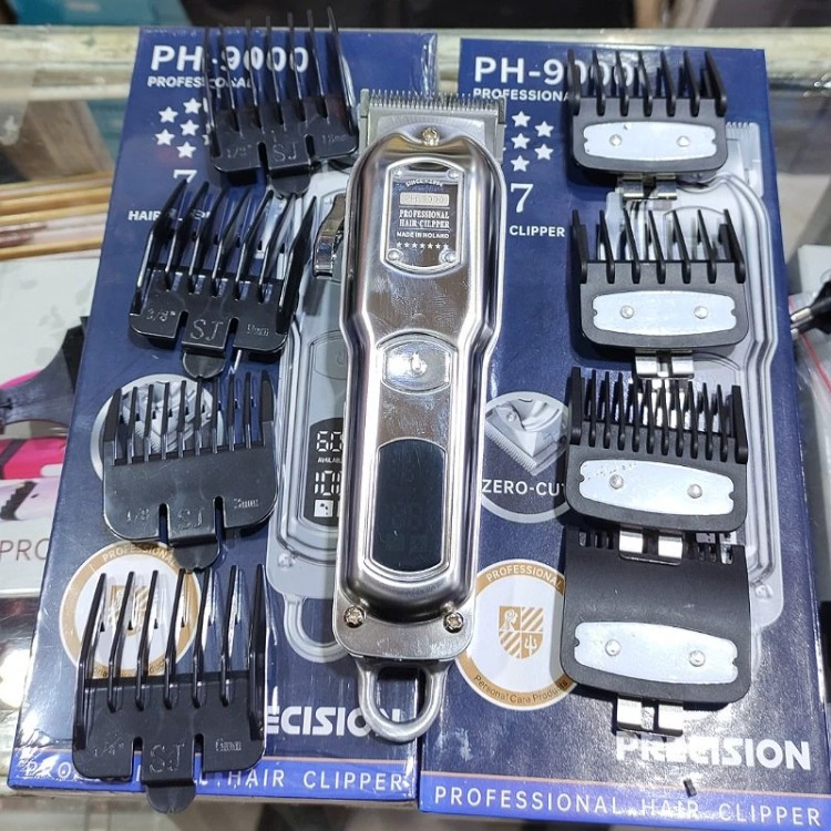 ماشین اصلاح فیلیپس PH-9000 اصل هلند-حجم زن و فید و سایه زن حرفه ای -بسیار پرقدرت-برش لیزری مو-شارژ و برق-دیجیتالی-هلند