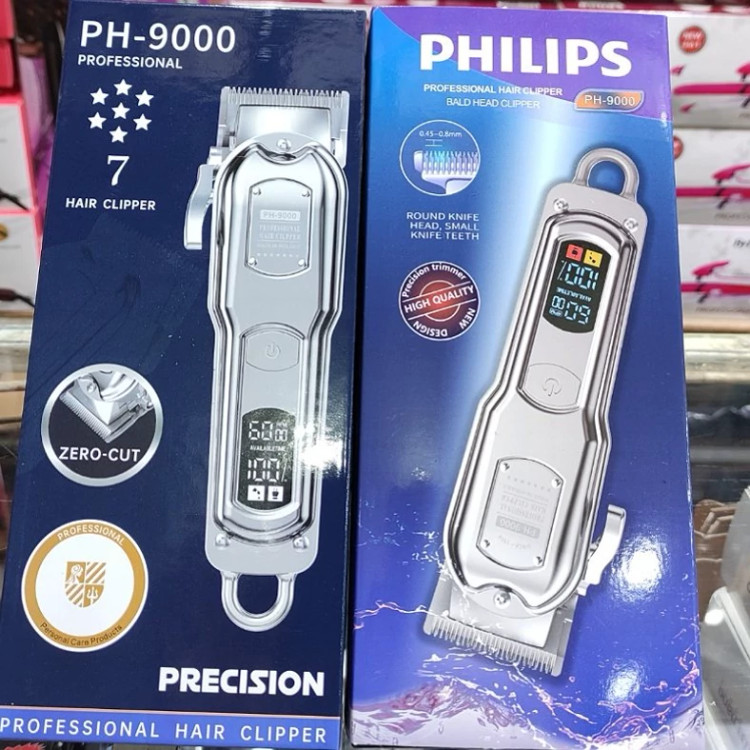 ماشین اصلاح فیلیپس PH-9000 اصل هلند-حجم زن و فید و سایه زن حرفه ای -بسیار پرقدرت-برش لیزری مو-شارژ و برق-دیجیتالی-هلند