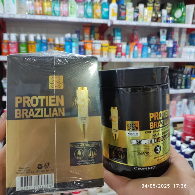 ماسک مو پروتئین کراتین کویین برزیلی مدل هنویز