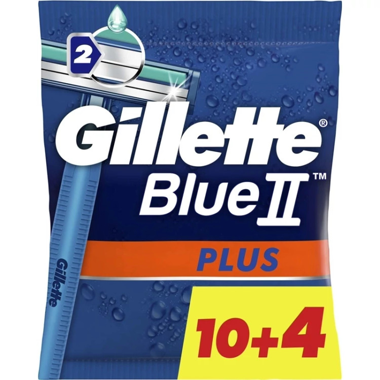 ژیلت 2 تیغ Blue 2 Plus برند ژیلت آمریکا 14 عددی
