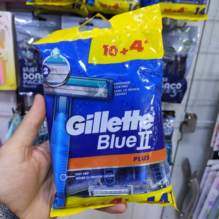ژیلت 2 تیغ Blue 2 Plus برند ژیلت آمریکا 14 عددی