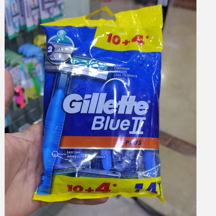 ژیلت 2 تیغ Blue 2 Plus برند ژیلت آمریکا 14 عددی