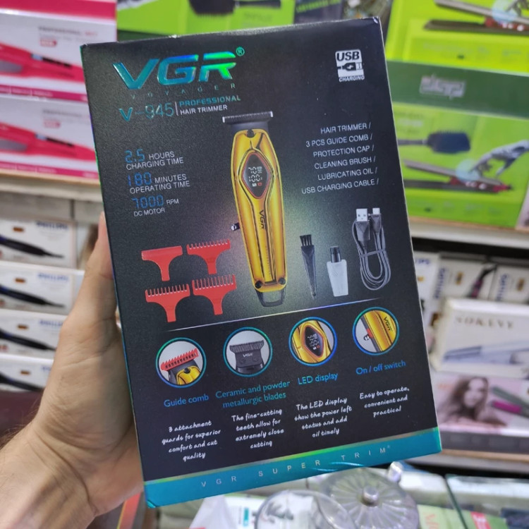 ماشین اصلاح و خط زن وی جی ار مدل V-945