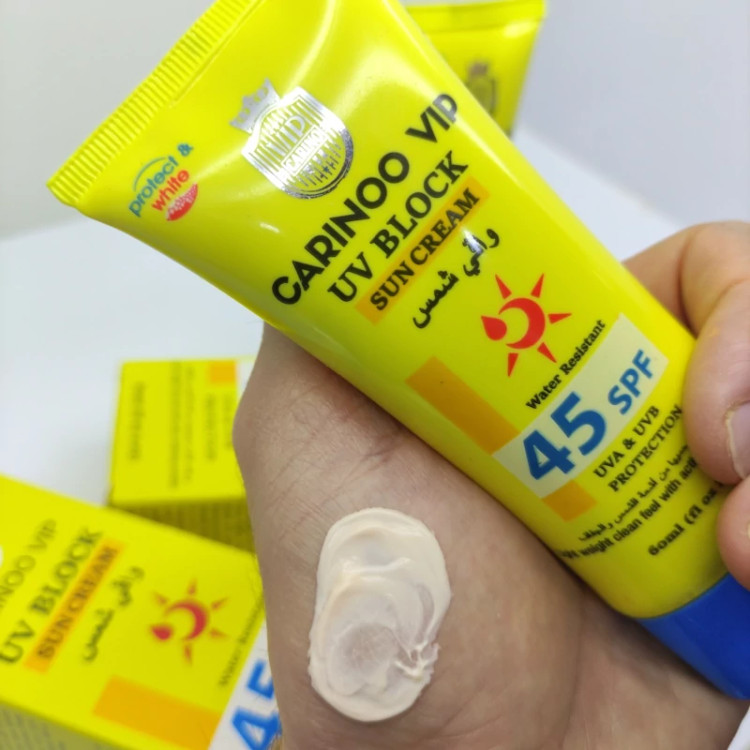 ضد آفتاب کرم پودری کارینو SPF 60 و SPF 45