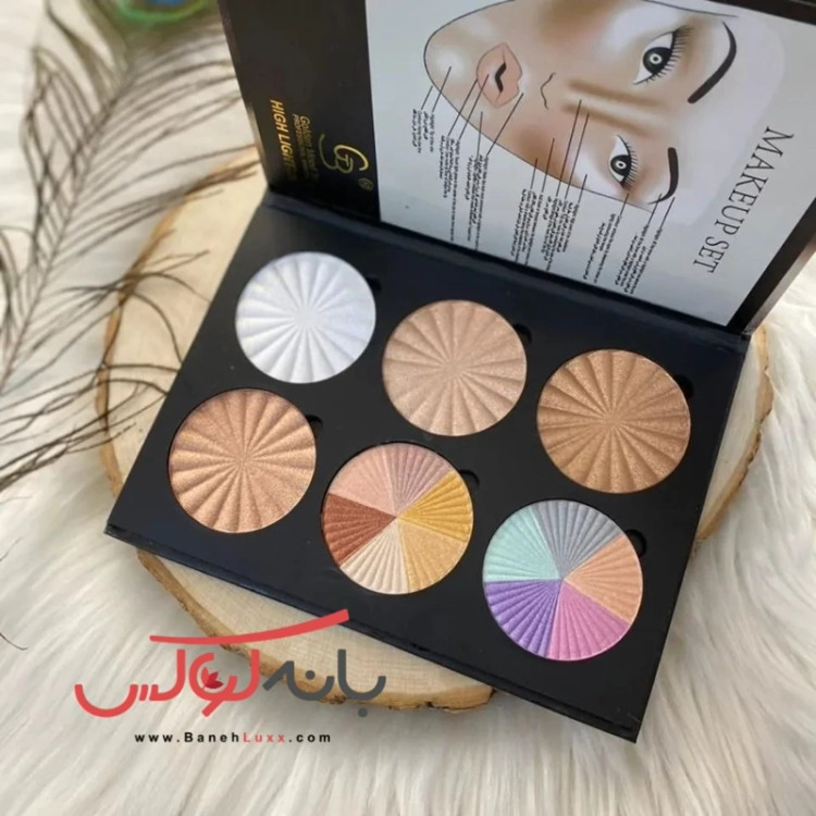 هایلایتر 6 رنگ گلدن مود فرانسه