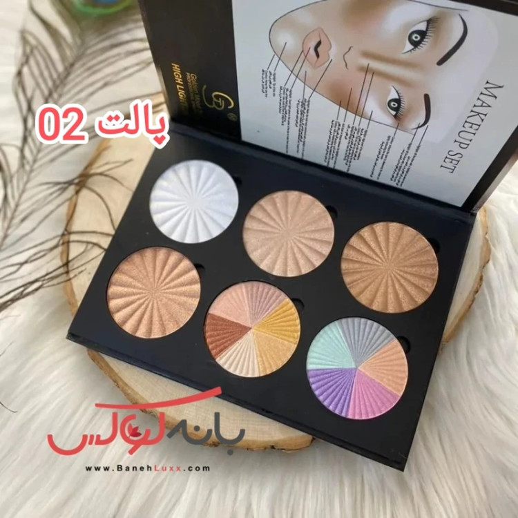 هایلایتر 6 رنگ گلدن مود فرانسه