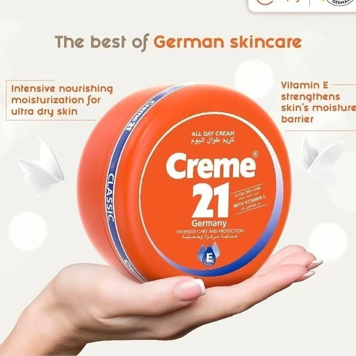 کرم مرطوب کننده 21 حاوی ویتامین E