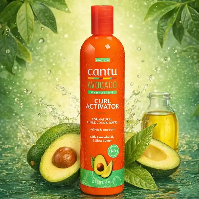 کرم اکتیویتور آووکادو کنتو آمریکا (فعال کننده مو فر) Cantu Hydrating Avocado Curl Activator Cream